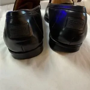 Men\'s size 12 Black coach Leather Loafers used twice COACH Men main image 4